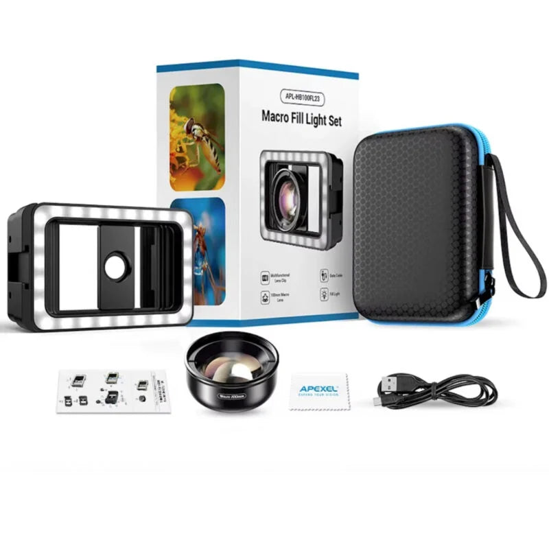 LENTE MACRO HD CON LUZ LED